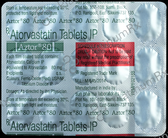Aztor 80mg Tablet 15s