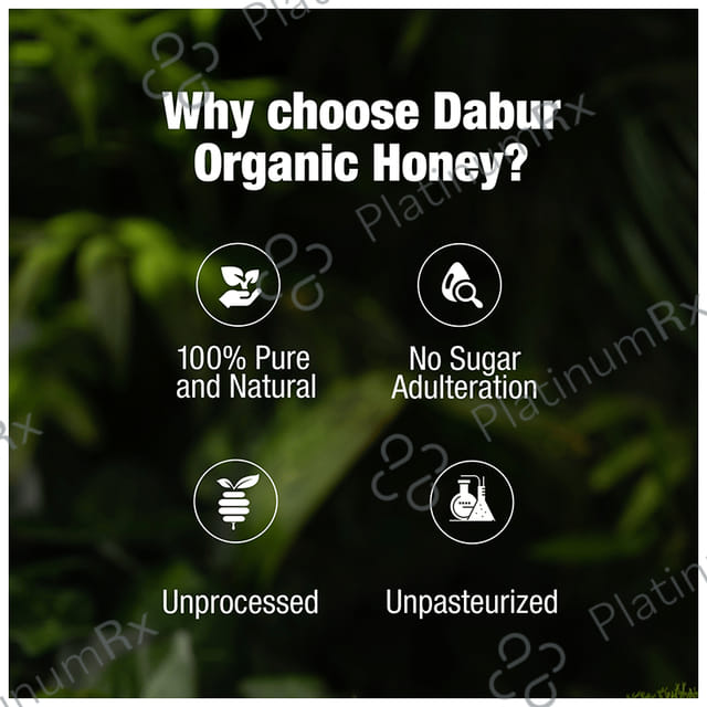 Dabur Organic Honey 100% Pure & Natural Raw 600gm
