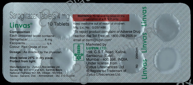 Linvas 4mg Tablet 10s