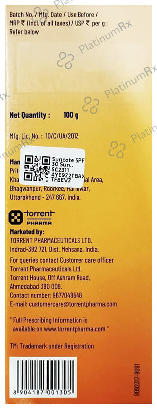 Suncote Specially Designed Sunscreen Gel 100gm