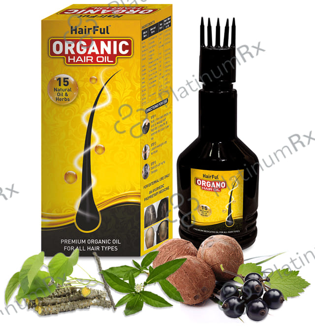 HairFul Organo Hair Oil for Hair Growth with 13 Ayurvedic Herbs