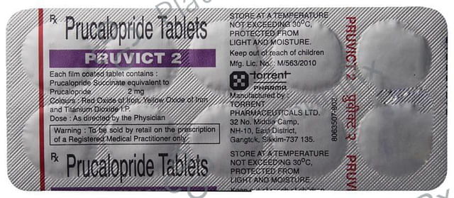 Pruvict 2mg Tablet 10s
