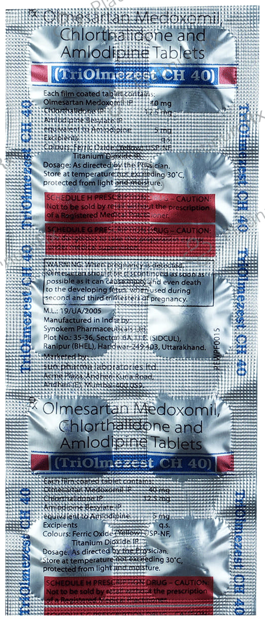 Triolmezest CH 40/5/12.5mg Tablet 10s