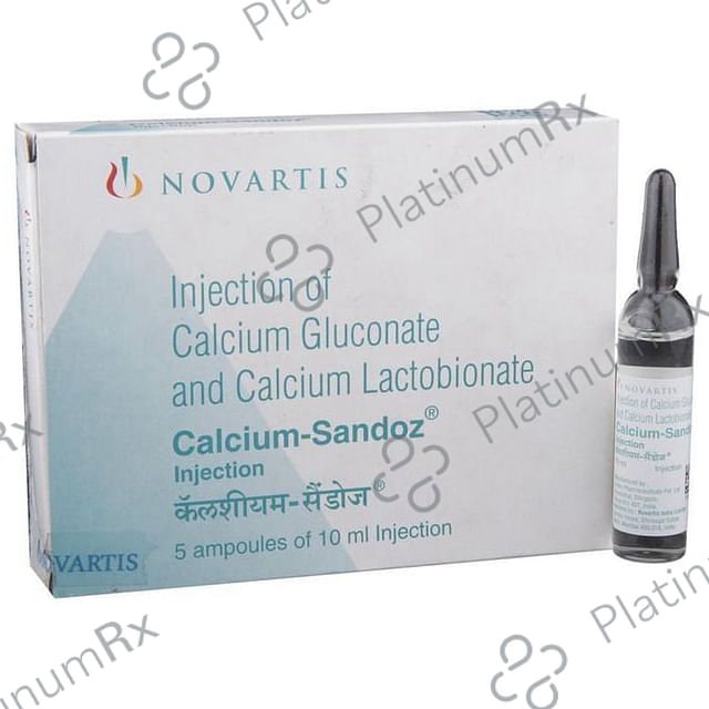 Calcium Sandoz 50/87.5mg Injection 10ml