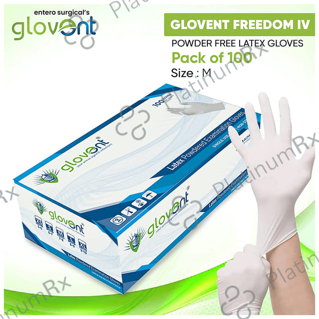 Glovent Examination Glove Medium Latex Powder Free