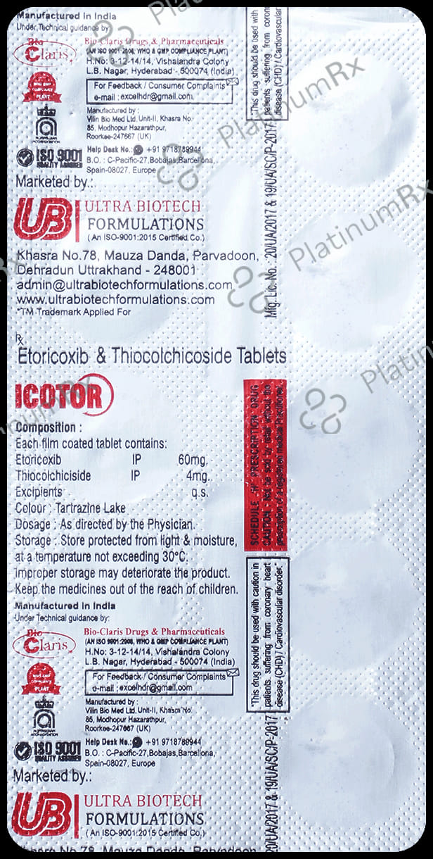 Icotor 60mg/4mg Tablet