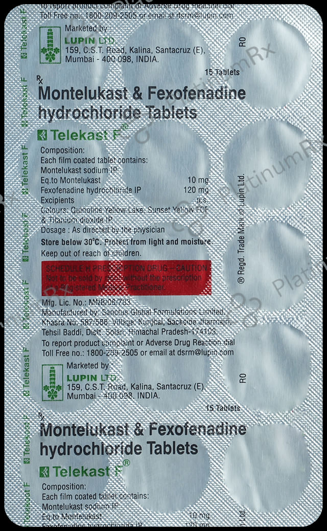 Telekast F 10/120mg Tablet 15s
