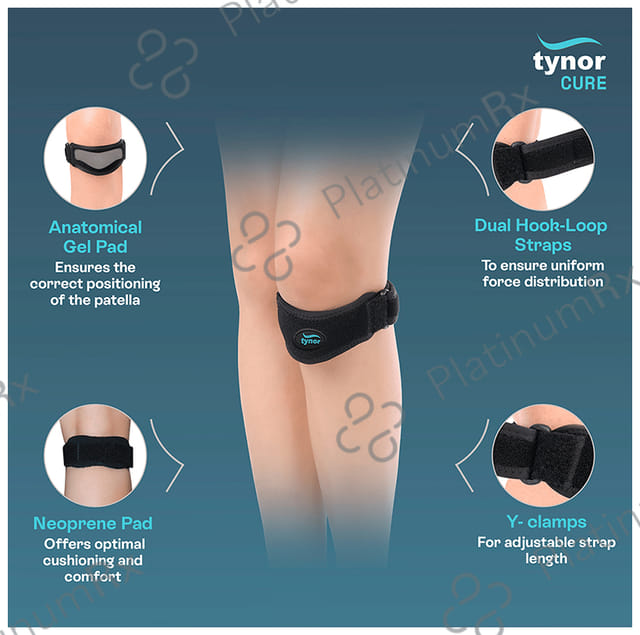 Tynor Patellar Support Pro Black Universal