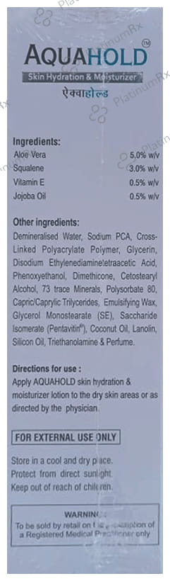Aquahold Skin Hydration & Moisturiser 100ml