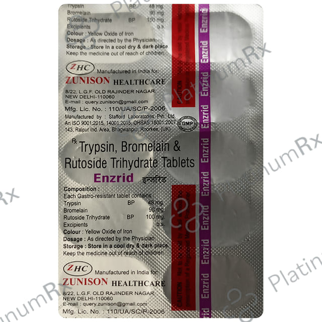 Enzrid 90mg/48mg/100mg Tablet