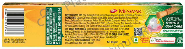 Dabur Meswak Complete Oral Care Toothpaste 200gm