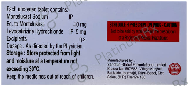 Tasmont 5/10mg LC Tablet 15s