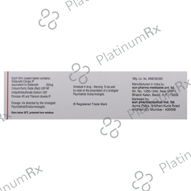 Caverta 50mg Tablet 4s