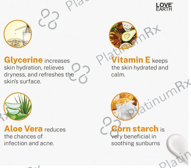 Love Earth Vitamin C Sunscreen SPF 50 Cream 100ml