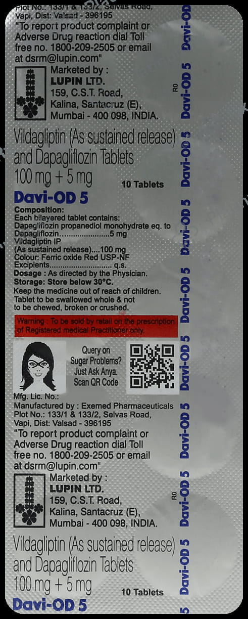 Davi OD 5/100mg Tablet SR 10s