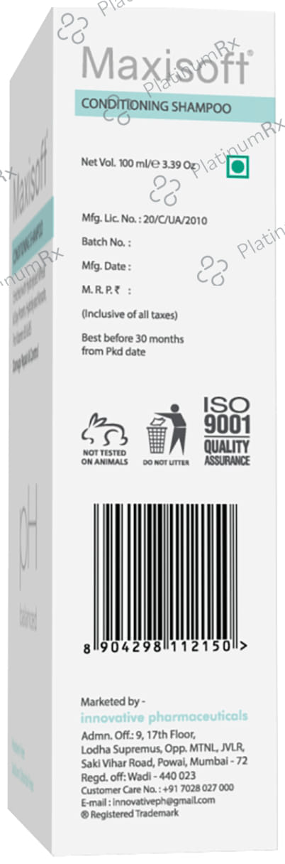 Maxisoft Conditioning Shampoo (100ml Each) 1 Tube
