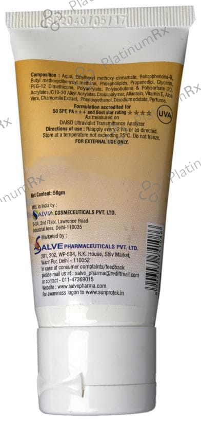 Sunprotek Gel SPF 50+ Gel 50gm