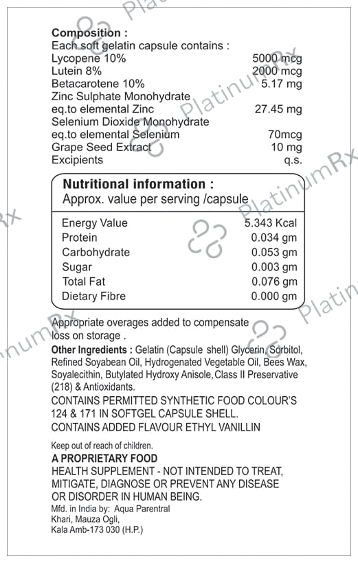 Lycolite-SG Softgel Capsule