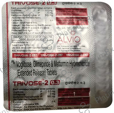 Trivose 2 Tablet ER 15 Tablet ER