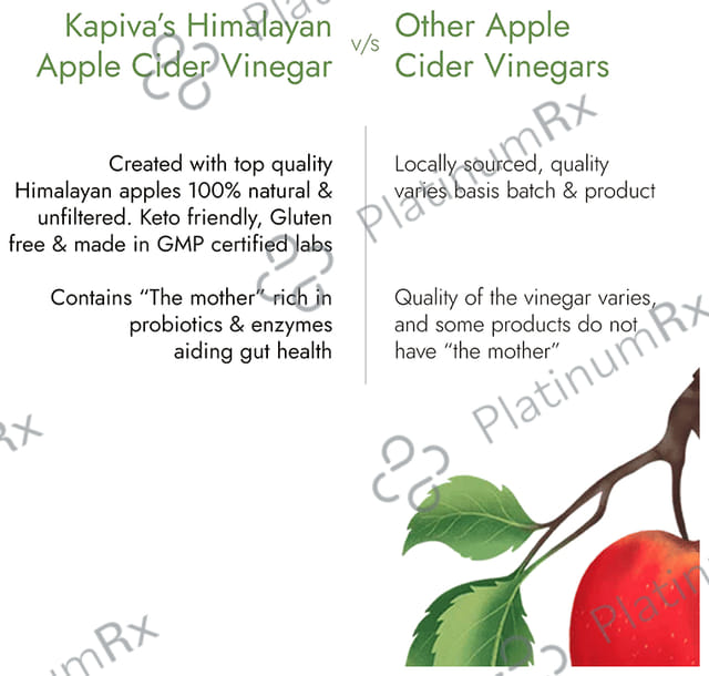 Kapiva Weight Wise Foods Himalayan Apple Cider Vinegar ACV for Hunger Pangs & Weight Management