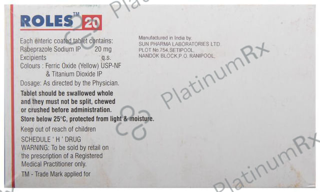 Roles 20mg Tablet 15s