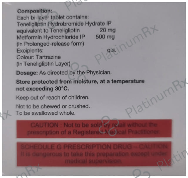 Megagliptin MF 500/20mg Tablet PR 10s