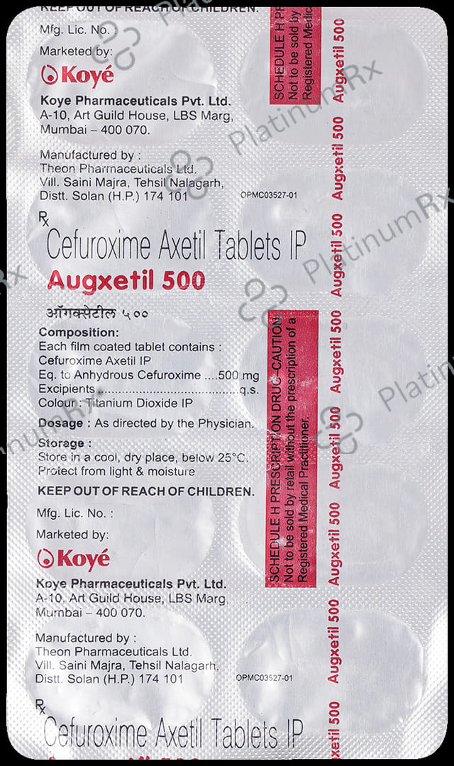 Augxetil 500mg Tablet