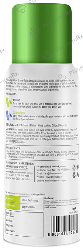 Sirona Toilet Seat Sanitizer Spray