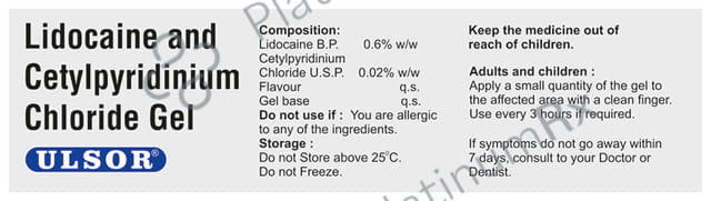 Ulsor Gel - Relief From Common Mouth Ulcer Pain