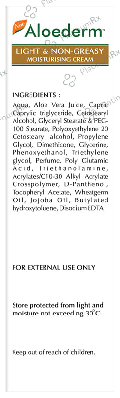 New Aloederm Light & Non-Greasy Cream