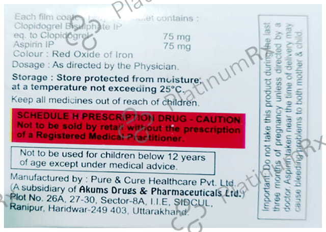 Cafidogrel AS 75mg Tablet 10s