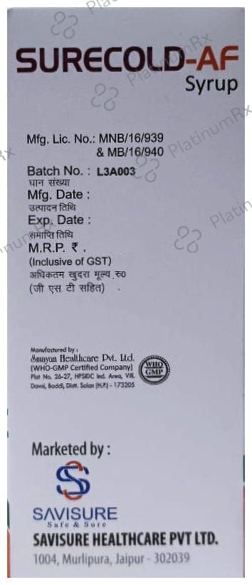 Surecold-AF Syrup Orange