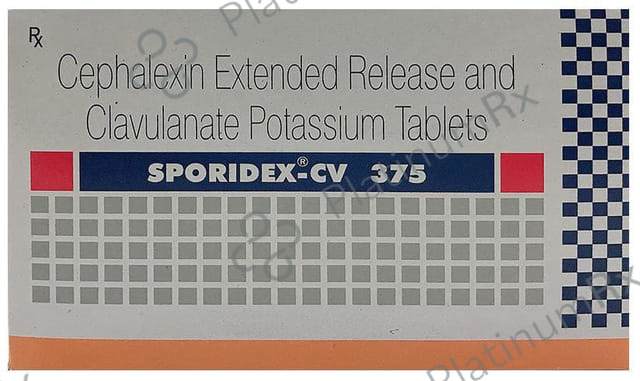 Sporidex CV 375/125mg Tablet ER 10s