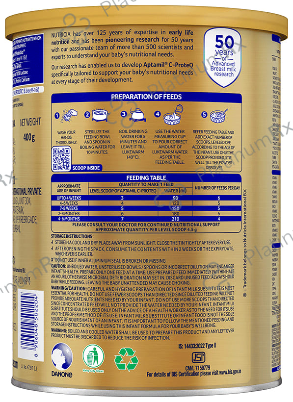 Aptamil C Proteq Powder 400gm