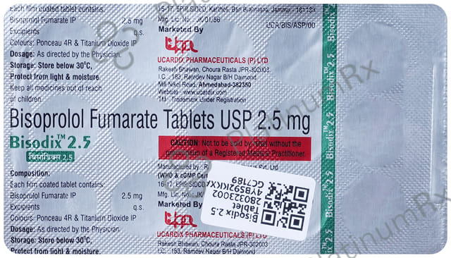Bisodix 2.5mg Tablet 15s