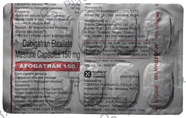 Afogatran 150mg Capsule 10s