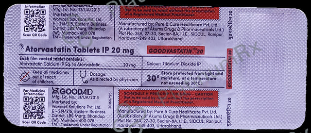 Goodvastatin 20mg Tablet 10s