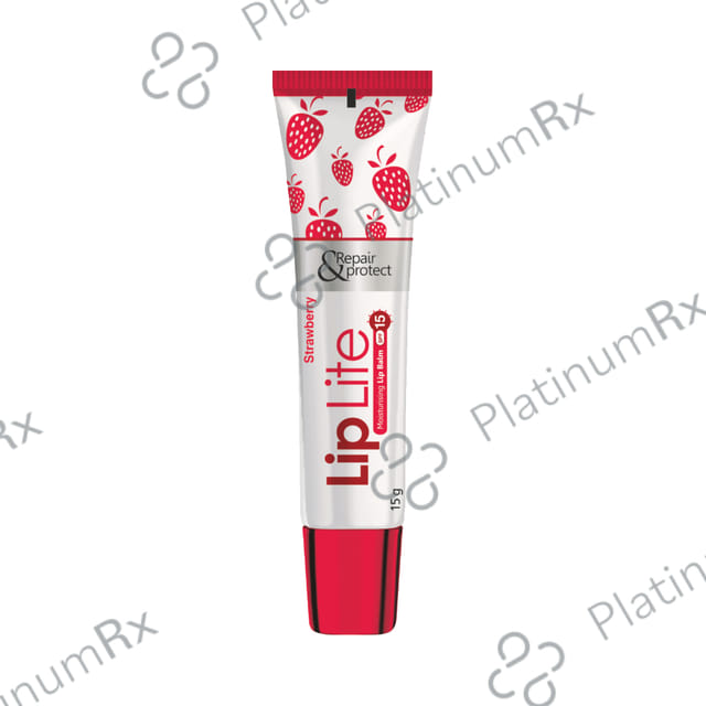 Leeford Lip Lite Moisturising Lip Balm SPF 15 Strawberry 15gm