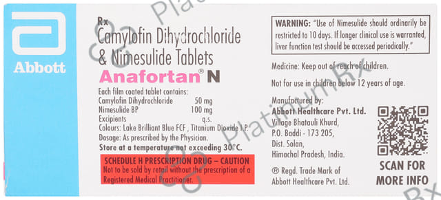 Anafortan N 100/50mg Tablet 10s