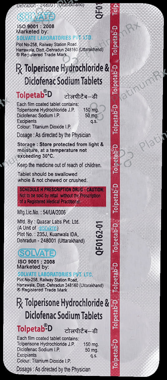 Tolpetab-D 150mg/50mg Tablet