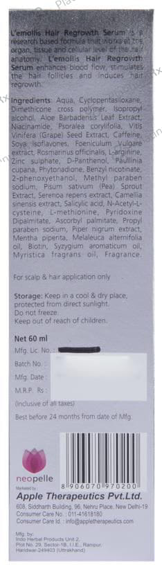 L`emollis Hair Regrow Serum