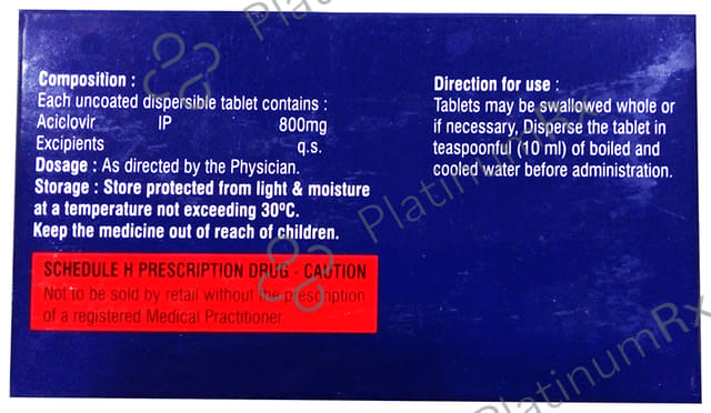 Acylin 800mg Tablet DT 10s