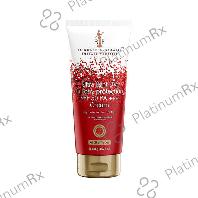 RF Skincare Australia Ultra Light UV Full Day Protection SPF 50 PA+++ Cream 100gm