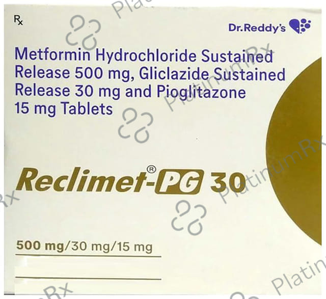 Reclimet PG 30/15/500mg Tablet SR 10s