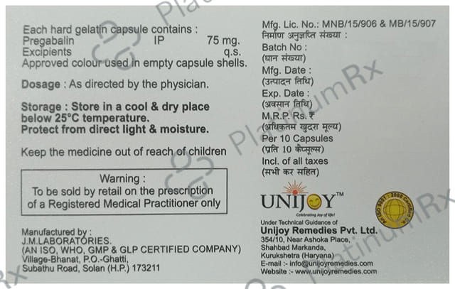 Uniprega 75 Capsule