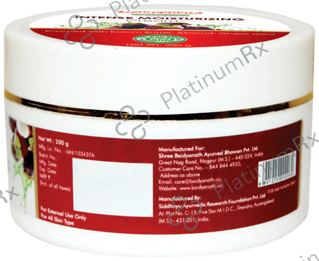Baidyanath (Nagpur) Intense Moisturizing Cream 200gm