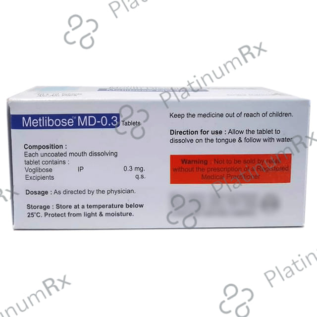 Metlibose 0.3mg Tablet MD 10s