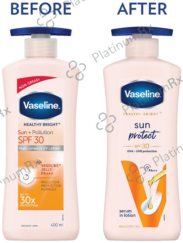 Vaseline Sun+ Pollution Protection Multi Vitamin UV SPF 30 Lotion 400ml