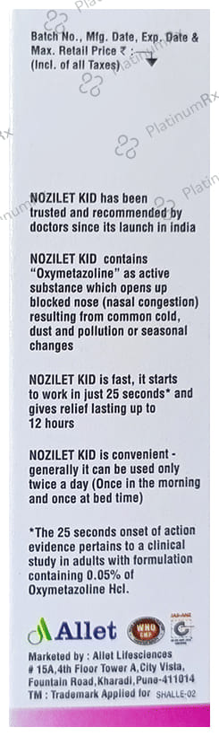 Nozilet Kid Nasal Solution 10ml