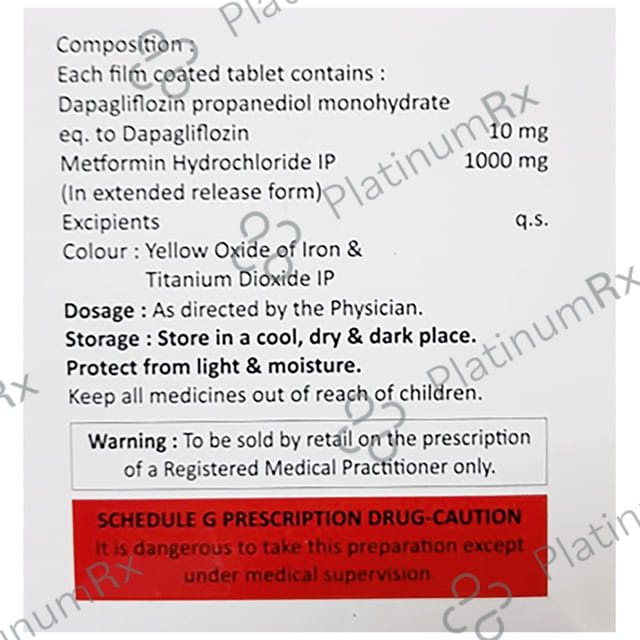 Glyfloz-M 10/1000 Tablet ER